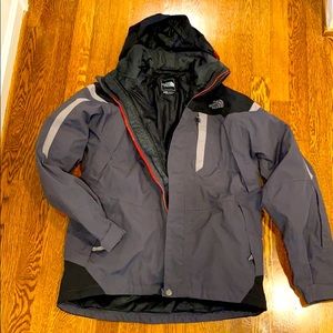 North Face Men’s 3 in 1 Winter Jacket With Lining